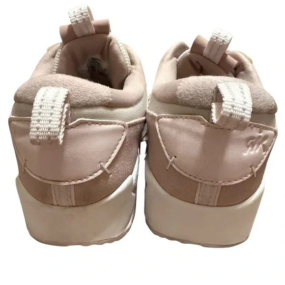 Nike Women's Air Max 90 Futura Low-Top Sneakers in Blush Pink and Cream - Picture 9 of 11